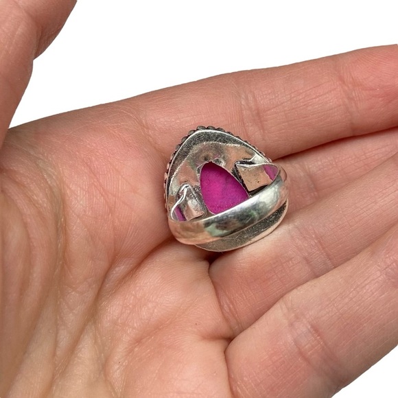 Pink Druzy Ring - Picture 5 of 6